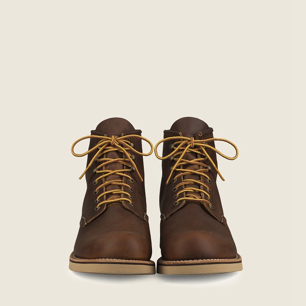 Red Wing Mens Rover - 6-inchr Rough & Tough Leather - Heritage Boots Dark Brown - 5324OSUEB